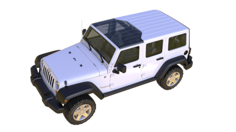 Jeep JK Clear Panorama Hardtop Panel for 09-18 Wrangler JK 2/4 Door ClearLidz