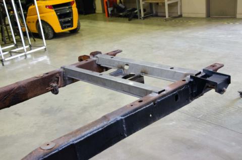 02-08 Dodge Ram 1500 4x4 QuadCab 6.5 Foot Bed Spare Tire Crossmember Rust Buster Frameworks