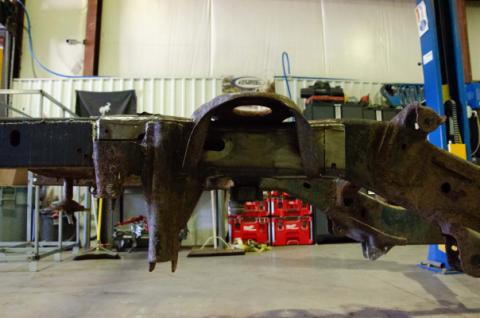 09-18 Dodge Ram 1500 Quad Cab 6.5 Foot Bed 4x4 Over-Axle Frame Section - Left Rust Buster Frameworks