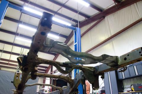 09-18 Dodge Ram 1500 Quad Cab 6.5 Foot Bed 4x4 Spare Tire Crossmember Rust Buster Frameworks