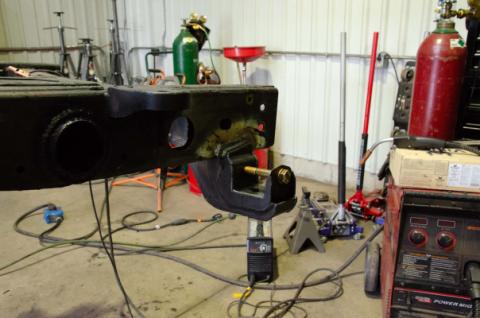 11-19 Chevy/GMC 2500HD Crew Cab 6.5 Foot Bed Rear Leaf Spring Mount - Left Rust Buster Frameworks