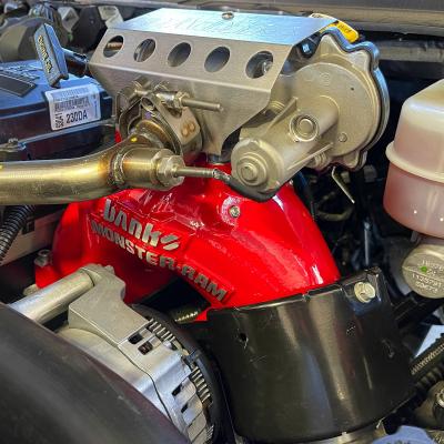 Monster-Ram Intake System for 19-24 Ram 2500/3500 6.7L Cummins Red Powdercoat Banks Power