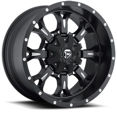 Aluminum Wheels 17X9 Krank D517 5 On 114.3/5 On 127 Matte Black/Milled 78.1 Bore -12 Offset Fuel Off Road Wheels