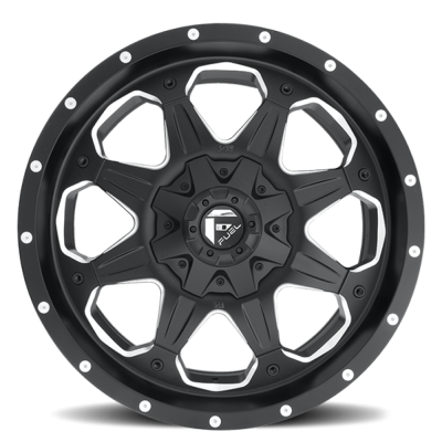Aluminum Wheels 16X8 Boost D534 5 On 139.7 Black Milled 108 Bore 1 Offset Multi Spoke Fuel Off Road Wheels
