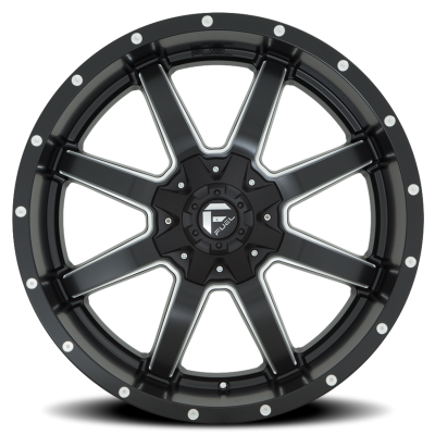 Aluminum Wheels 17X10 Maverick D538 5 On 114.3/5 On 127 Black/Milled 78.1 Bore -24 Offset Fuel Off Road Wheels