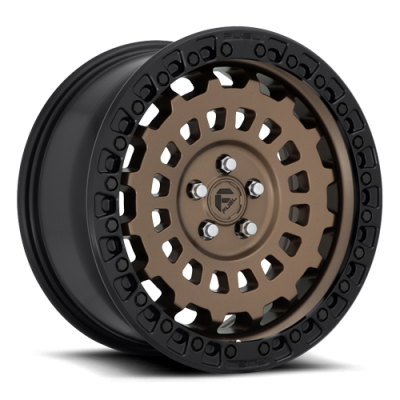 Aluminum Wheels 18X9 Zephyr D634 5 On 127 Matte Bronze W/Black Bead Ring 71.5 Bore 1 Offset Fuel Off Road Wheels