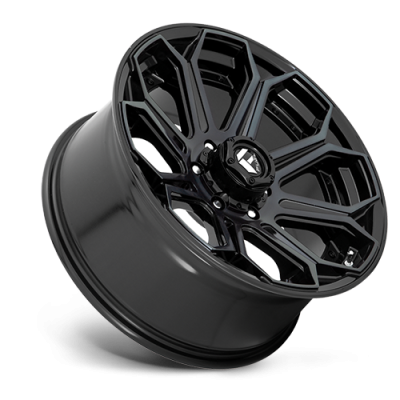 Aluminum Wheels 20X10 Siege D704 5 On 127 Gloss Black Machined Double Dark Tint 71.5 Bore -18 Offset Fuel Off Road Wheels