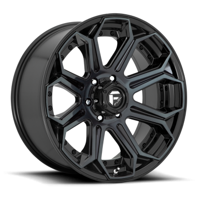 Aluminum Wheels 26X14 Siege D704 5 On 127 Gloss Black Machined Double Dark Tint 71.5 Bore -75 Offset Fuel Off Road Wheels
