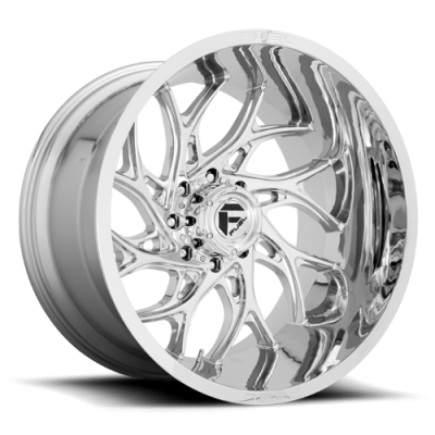Aluminum Wheels 20X10 Runner D740 5 On 127 Chrome 71.5 Bore -18 Offset Fuel Off Road Wheels