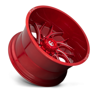 Aluminum Wheels 24X14 Runner D742 5 On 127 Candy Red Milled 71.5 Bore -75 Offset Fuel Off Road Wheels