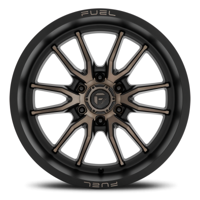 Aluminum Wheels 17X9 Clash 6 D762 6 On 114.3 Matte Black Double Dark Tint 66.06 Bore 1 Offset Multi Spoke Fuel Off Road Wheels