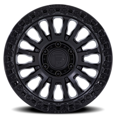 Aluminum Wheels 20X10 Rincon SBL FC857MB 5 On 127 Matte Black/Gloss Black Lip 71.5 Bore -18 Offset Fuel Off Road Wheels