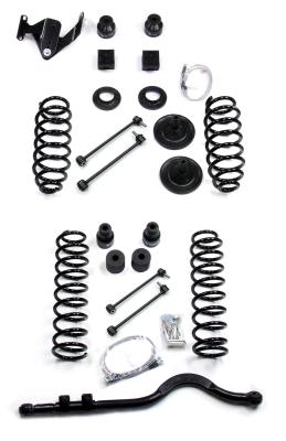 07-18 Wrangler JK 4 Door 4 Inch Coil Spring Base Lift Kit w/ Front Track Bar No Shocks TeraFlex