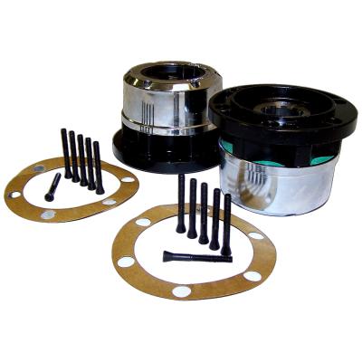 Locking Hub Set for 41-71 CJs, MB, M38, M38-A1 w/ Spicer Style Axle Shafts Crown Automotive