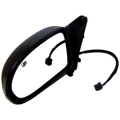 Left Power, Heated, Manual Folding Mirror for 07-15 Jeep MK Compass, Black Crown Automotive