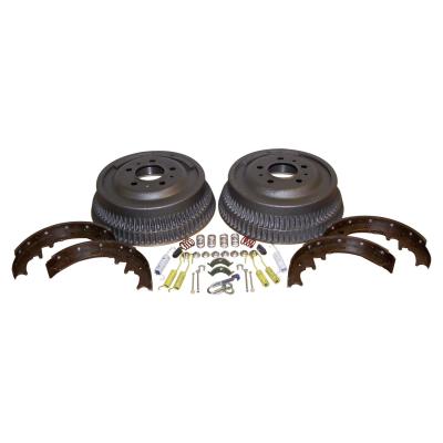 Rear Drum Service Brake Kit for Jeep XJ, MJ, YJ w/ 10 Inchx1-3/4 Inch &amp; D35 Rear Axle Crown Automotive