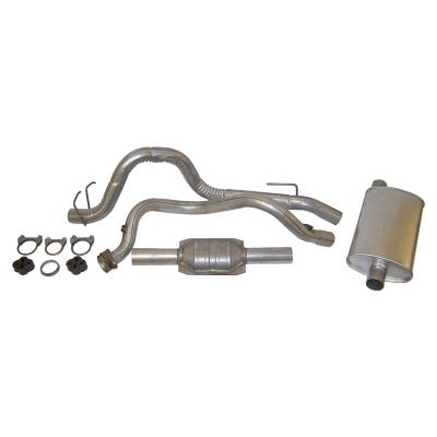 Exhaust Kit for 1993-1995 Jeep YJ Wrangler w/ 4.0L Engine Crown Automotive