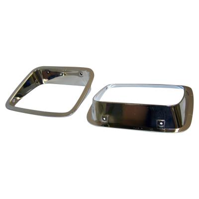 Chrome Headlight Bezel Kit for 87-95 Jeep YJ Wrangler, L and R, USA &amp; Canada Crown Automotive