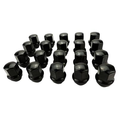 Black Lug Nut Kit for 2011+ Jeep JL, JT, WK2, &amp; WL Models, M14 x 1.5 Threads Crown Automotive