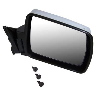 Right Chrome Manual, Manual Folding Mirror for 1986-1987 MJ Comanche Crown Automotive