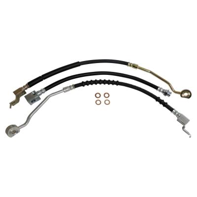 Brake Hose Kit for 1994-1995 Jeep YJ Wrangler, Incl. Left &amp; Right Front &amp; Rear Crown Automotive