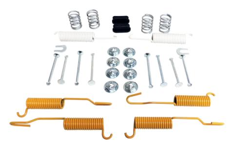 Rear Drum Brake Hardware Kit Includes Springs, Plugs and Pins for 78-89 Jeep CJs, YJ, XJ, MJ w/ 10 Inchx1.75 Inch Brakes Crown Automotive