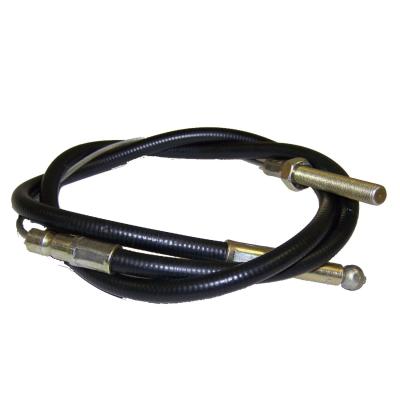 Parking Brake Cable for 48-71 Jeep CJ Models w/ Cane Brake Handle, 44-1/2 Inch Long Crown Automotive