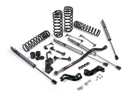 2018-2024 Jeep Wrangler JL J-Kontrol 3.5 Inch Lift Kit 4 Door w/Fox Adventure Series Shocks Standard Rate Coils JSPEC