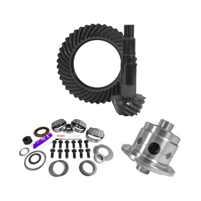 11.25 inch Dana 80 4.56 Rear Ring and Pinion Install Kit 35 Spline Positraction 4.125 inch BRG Yukon Gear &amp; Axle