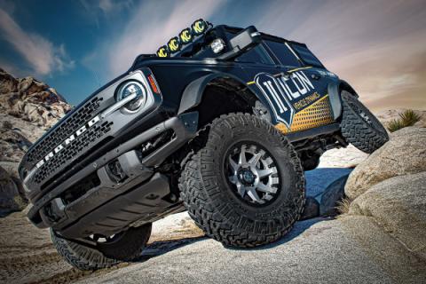 2021-2023 Ford Bronco Rear 1.25-3 Inch Lift V.S. 2.5 Series Coilover Kit Remote Reservoir W/ CDEV Icon Vehicle Dynamics