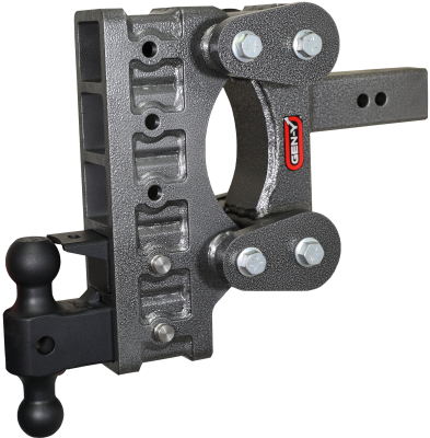 The Boss Torsion Flex 2.5 Inch Shank 9 Inch Drop 2.4K TW 21K Hitch &amp; GH-061 Dual-Ball &amp; GH-062 Pintle Lock Gen Y Hitch