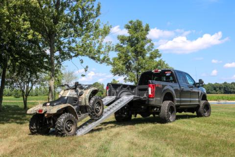 1 Pair Heavy Duty 10 Foot Aluminum Loading Ramps 15 Inch x 120 Inch 5K Capacity Per Ramp Gen Y Hitch