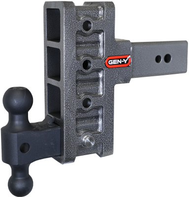 Mega Duty 3 Inch Offset Shank 3 Inch Rise, 6 Inch Drop 3.5K TW 32K Hitch &amp; GH-0161 Dual-Ball Gen Y Hitch