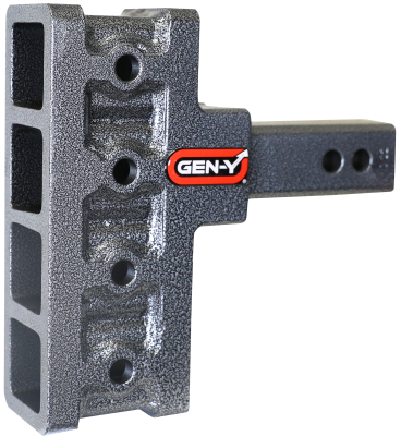 Mega Duty 2 Inch Offset Shank 2.5 Rise, 5 Inch Drop 2K TW 16K Hitch Only Gen Y Hitch