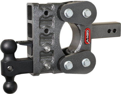 The Boss Torsion Flex 2.5 Inch Shank 5 Inch Drop 1.1K TW 10K Hitch &amp; GH-031 Dual-Ball &amp; GH-032 Pintle Lock Gen Y Hitch