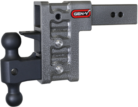 Mega Duty 2.5 Inch Shank 6 Inch Drop 3K TW 21K Hitch &amp; GH-061 Dual-Ball &amp; GH-062 Pintle Lock Gen Y Hitch