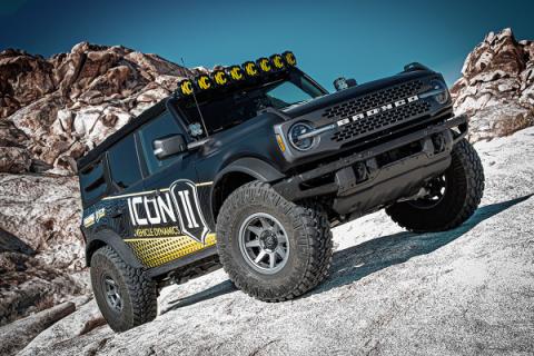 2021-2023 Ford Bronco Non-Sasquatch 3-4 Inch Lift Stage 3 Suspension System Tubular Icon Vehicle Dynamics