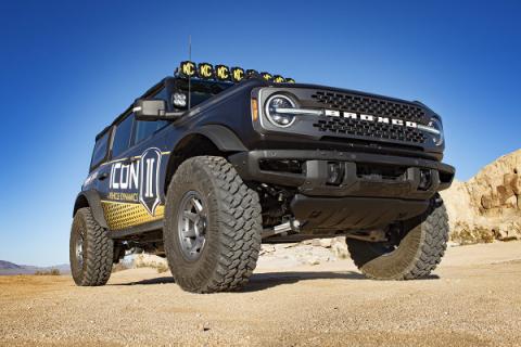2021-2023 Bronco Sasquatch 2-3 Inch Lift Stage 3 Suspension System Tubular UCA Heavy Rate Rear Spring Icon Vehicle Dynamics