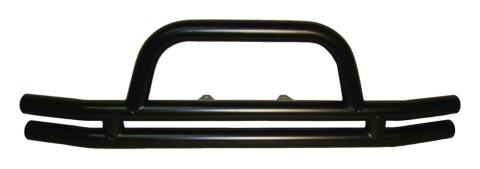 Front Black Double Tube Bumper for 2007-2018 Jeep JK Wrangler RT Off Road