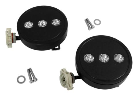LED Fog Lamp Kit with H16 Connector for 2010-2018 Jeep JK Wrangler RT Off Road