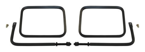 Left &amp; Right Black Textured Trail Mirror Set for 76-18 Jeep CJs, YJ, TJ, JK, JL RT Off Road
