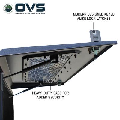 Expedition - Truck Cap W/Full Wing Doors, Front and Rear Windows and 3rd Brake Light 24-26 Toyota Tacoma 6.0 Foot Bed Overland Vehicle Systems