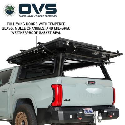 Expedition Pro Plus Truck Cap W/Full Wing Window Doors, Front and Rear Windows and 3rd Brake Light 19-26 Chevrolet Silverado 1500/GMC Sierra 1500 Overland Vehicle Systems