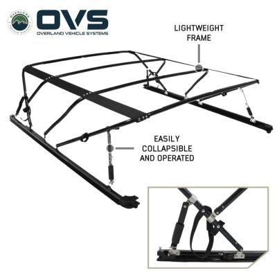 Explorer Soft Shell - Black Diamond Canvas and Aluminum Frame 07-21 Tundra Overland Vehicle Systems