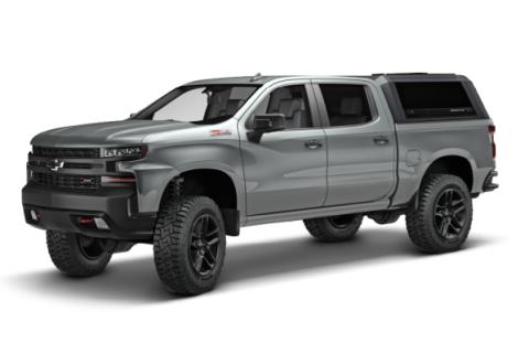 Silverado/Sierra 1500 Truck Bed Cap SmartCap EVOh Hatchback Matte Black For 19-26 Chevrolet Silverado/Sierra 1500 5.8 Foot Short Bed RSI SmartCap