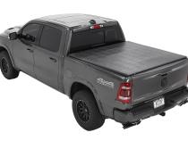 Soft Tri-Fold Tonneau Cover EZ-Fold  For Ram 2019-2024 1500 5.7 Foot Black Tailgate Spoiler Not Included Bestop