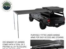 Nomadic Awning 2.0 - 6.5' with Black Cover Overland Vehicle Systems