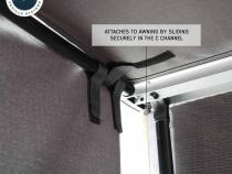 Overland Vehicle Systems Nomadic 6.5 inch Awning Shade Wall Overland Vehicle Systems
