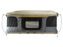HD Bundu 2 - Hard Shell Pop Up Roof Top Tent, 2 Person, Grey Body and Black Rainfly Overland Vehicle Systems