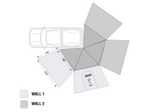 Overland Vehicle Systems Freestanding Driver Nomadic 270LT Awning Wall 2 Overland Vehicle Systems